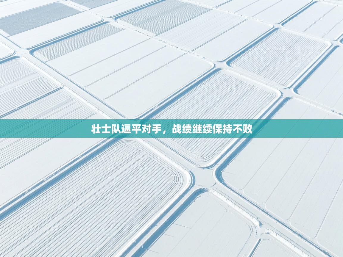 壮士队逼平对手，战绩继续保持不败