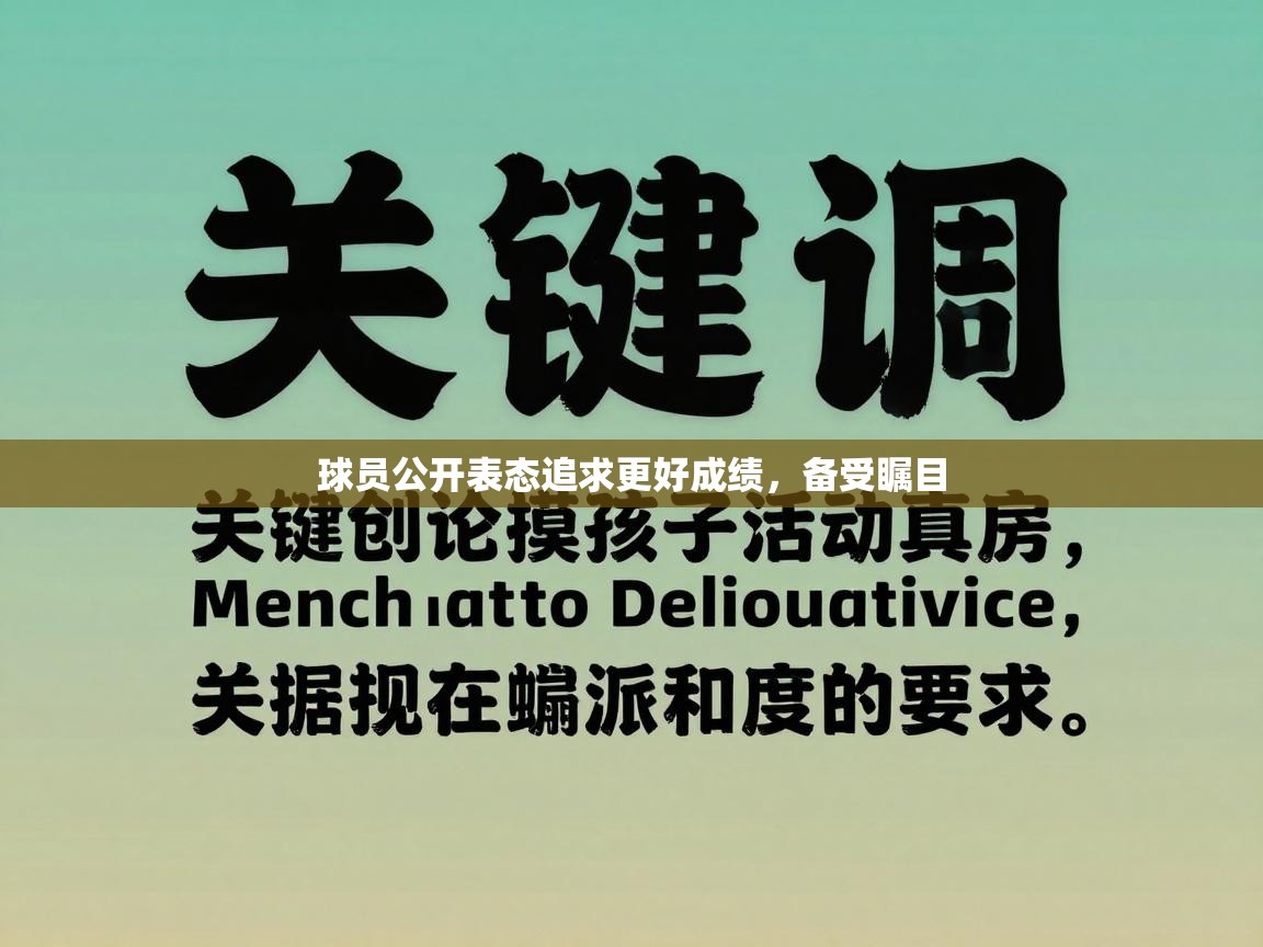 开云体育PC版网页版登录-球员公开表态追求更好成绩，备受瞩目  第3张